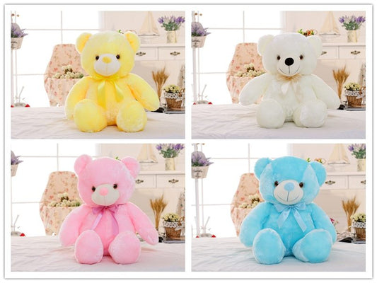 LED Glowing Teddy Bear – Colorful Plush Toy & Pillow Gift for Kids!