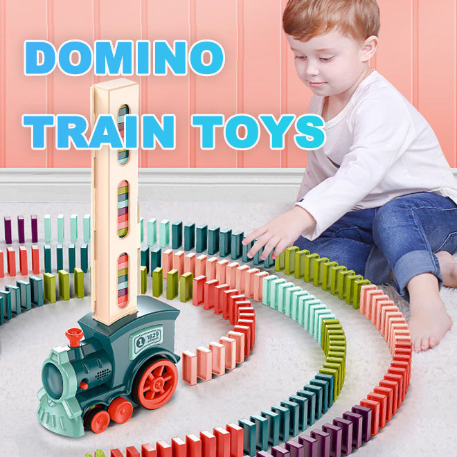Domino Train Set – Automatic Block-Laying Toy for Kids!